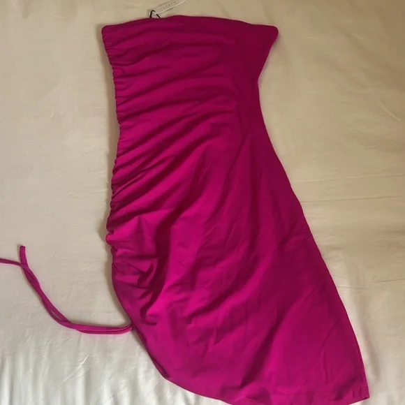 Gorgeous magenta strapless Susana Monaco dress XS - Picture 3 of 7